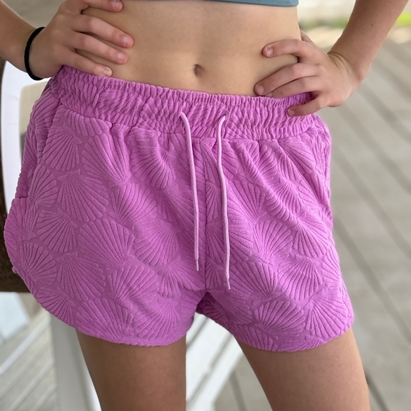 Beach Riot Kiara Short Shell Pink Terry Size SS / SHELL PINK - Picture 1 of 10